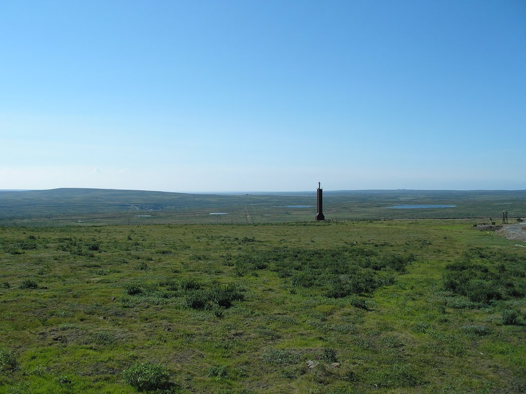 Vega MS Norilsk calibration mast summer tundra